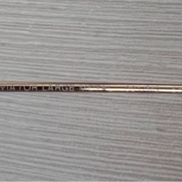 Ray Ban Sunglasses RB3025 001/M2 Polarized Aviator Large Metal 58-14 - Gold Brwn - Picture 11 of 14